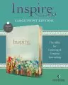 Inspire Bible Large Print NLT, Filament Enabled (LeatherLike, Floral Fields with Gold)