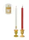 28cm Stable Advent Candle (White with gold print) - Single