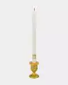 28cm Stable Advent Candle (White with gold print) - Single