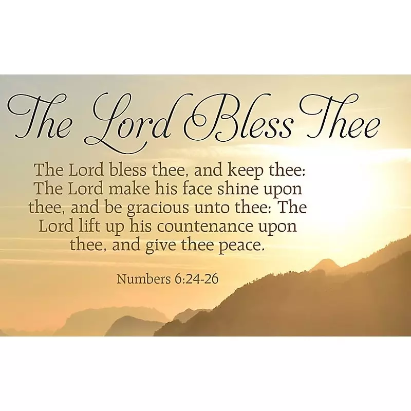 Postcard-The Lord Bless Thee (Numbers 6:24-26 KJV) (Pack Of 25