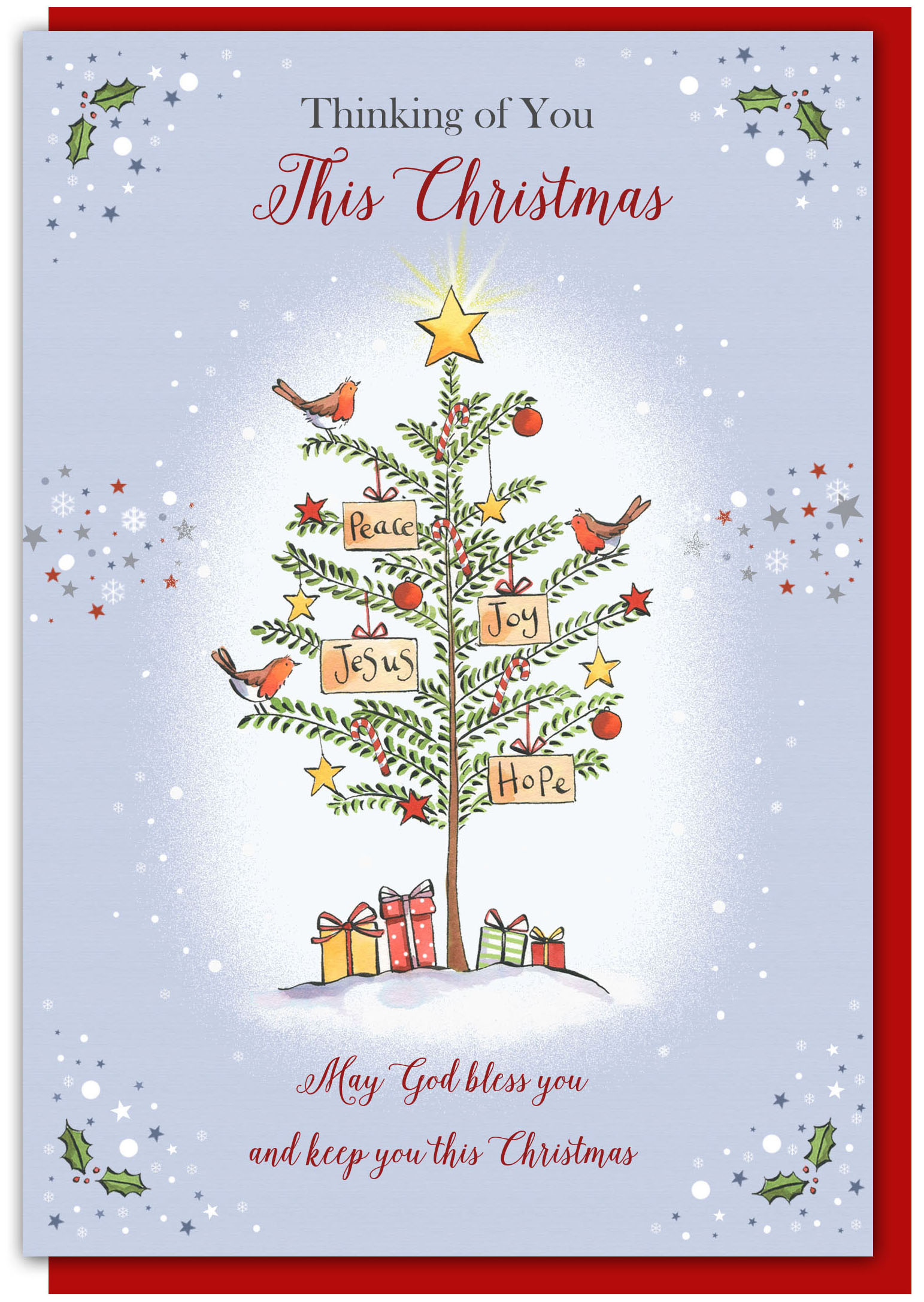 Thinking of You Tree Christmas Card 0700461845522 | Fast Delivery at Eden