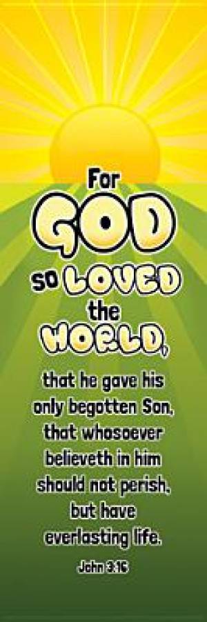 Bookmark-For God So Love The World John 3 16 Pack Of 25