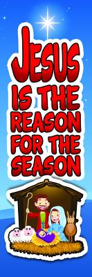 Bookmark-Jesus Is The Reason For The Season Luke 2 11 KJV Pack Of 2