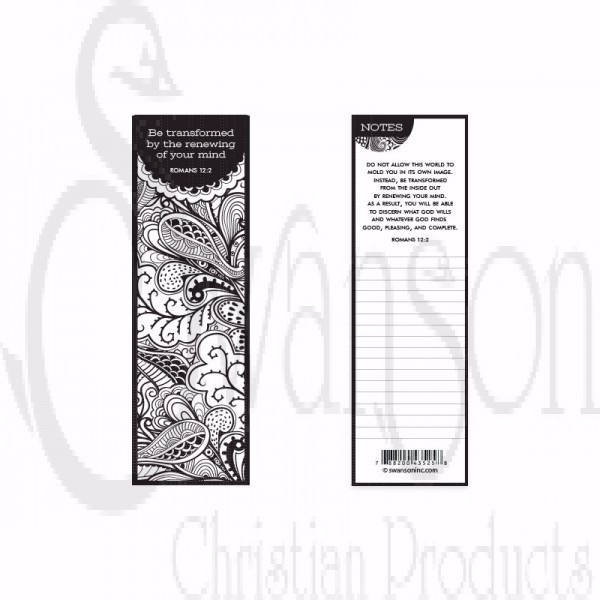 Bookmark-Be Transformed Color Me Pack Of 25