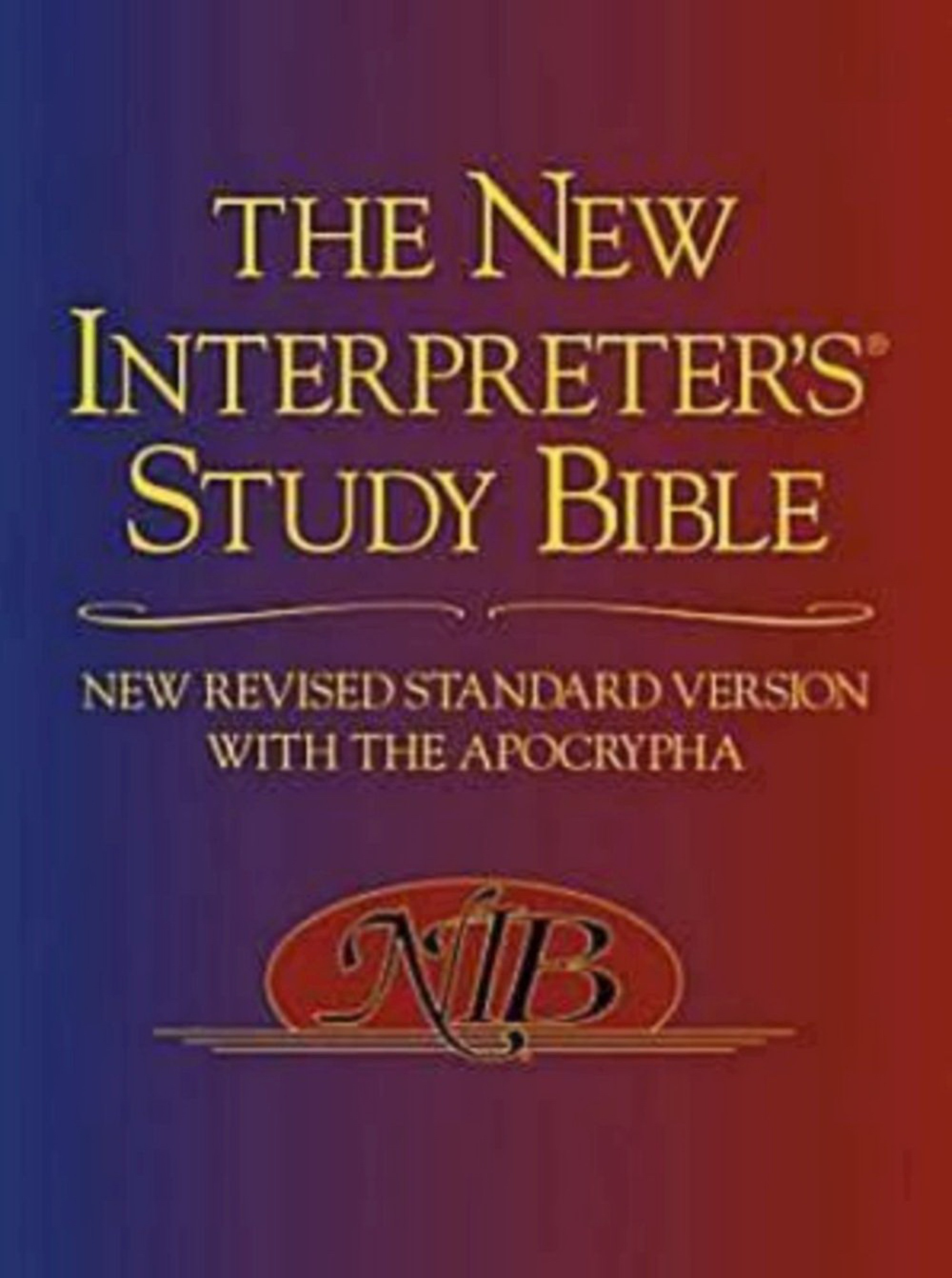 NRSV New Interpreters Study Bible with Apocrypha By Walter Harrelson