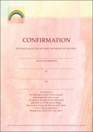 Confirmation Certificate Pack of 10