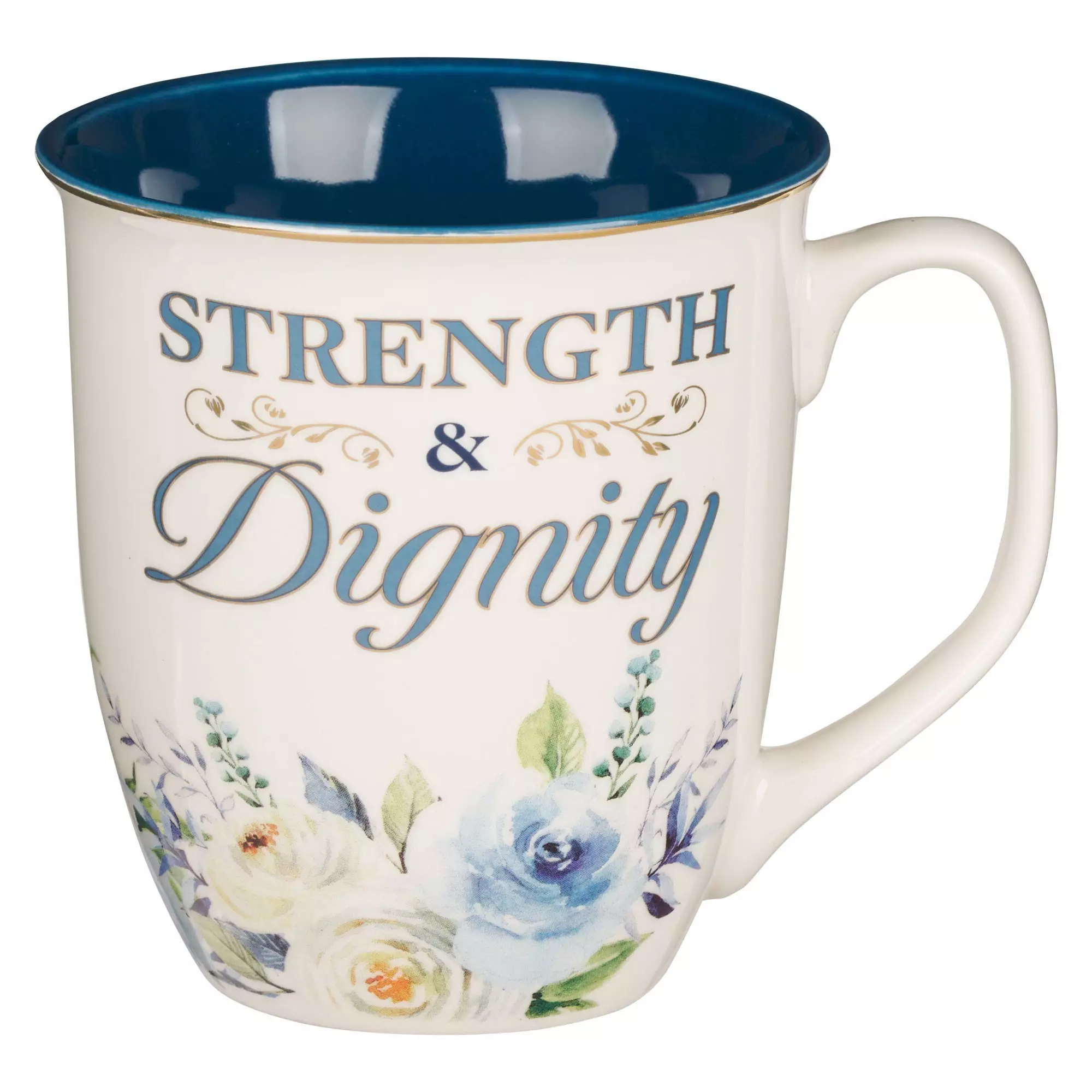 Mug Blue Strength & Dignity Prov. 31:25
