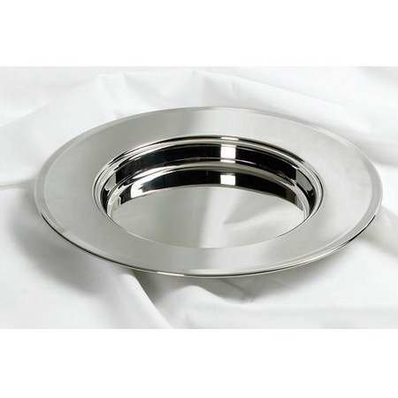 Communion-Remembrance Ware-Silver Tone Bread Plate-Non-Stacking Stainle