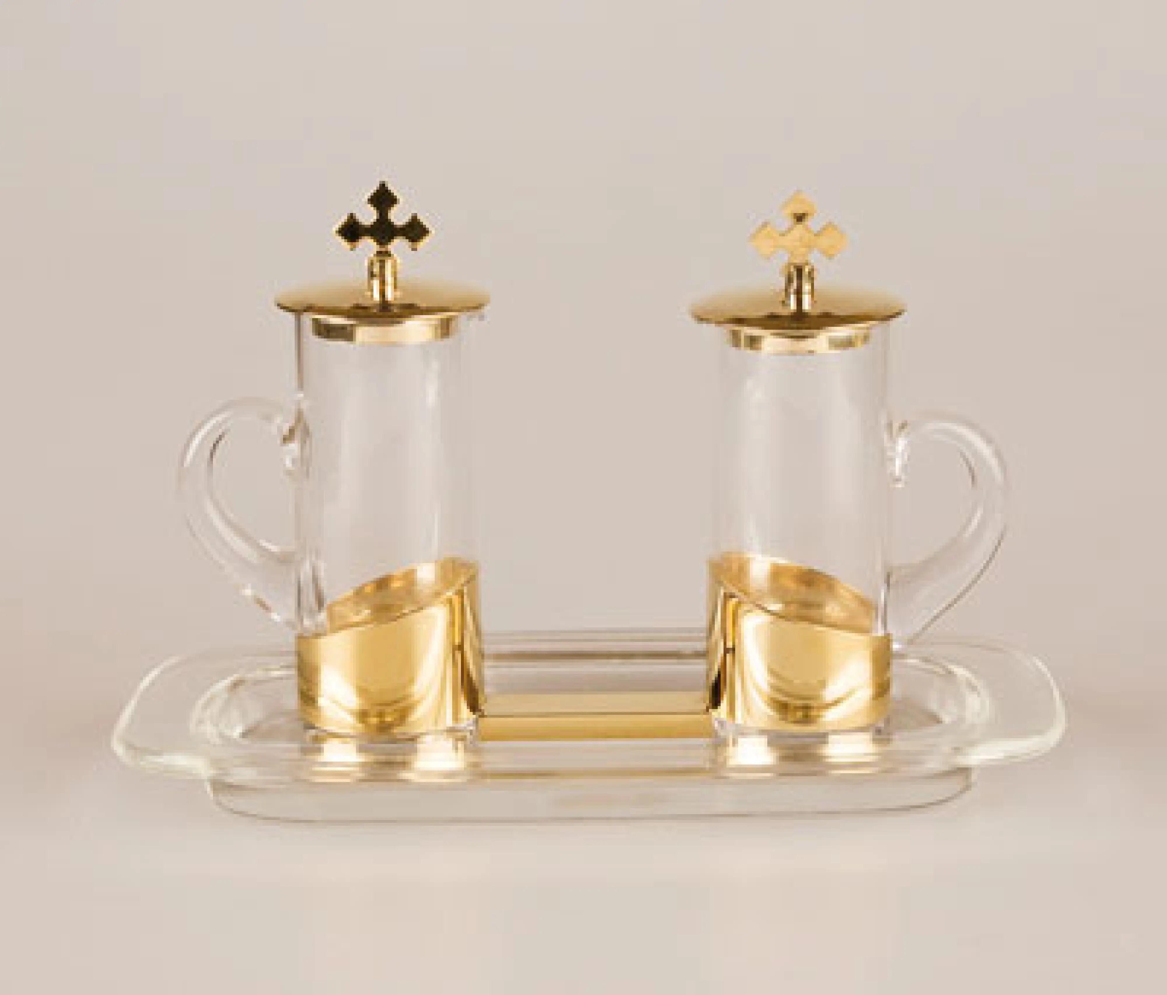 Gilt Finish Cruet Set