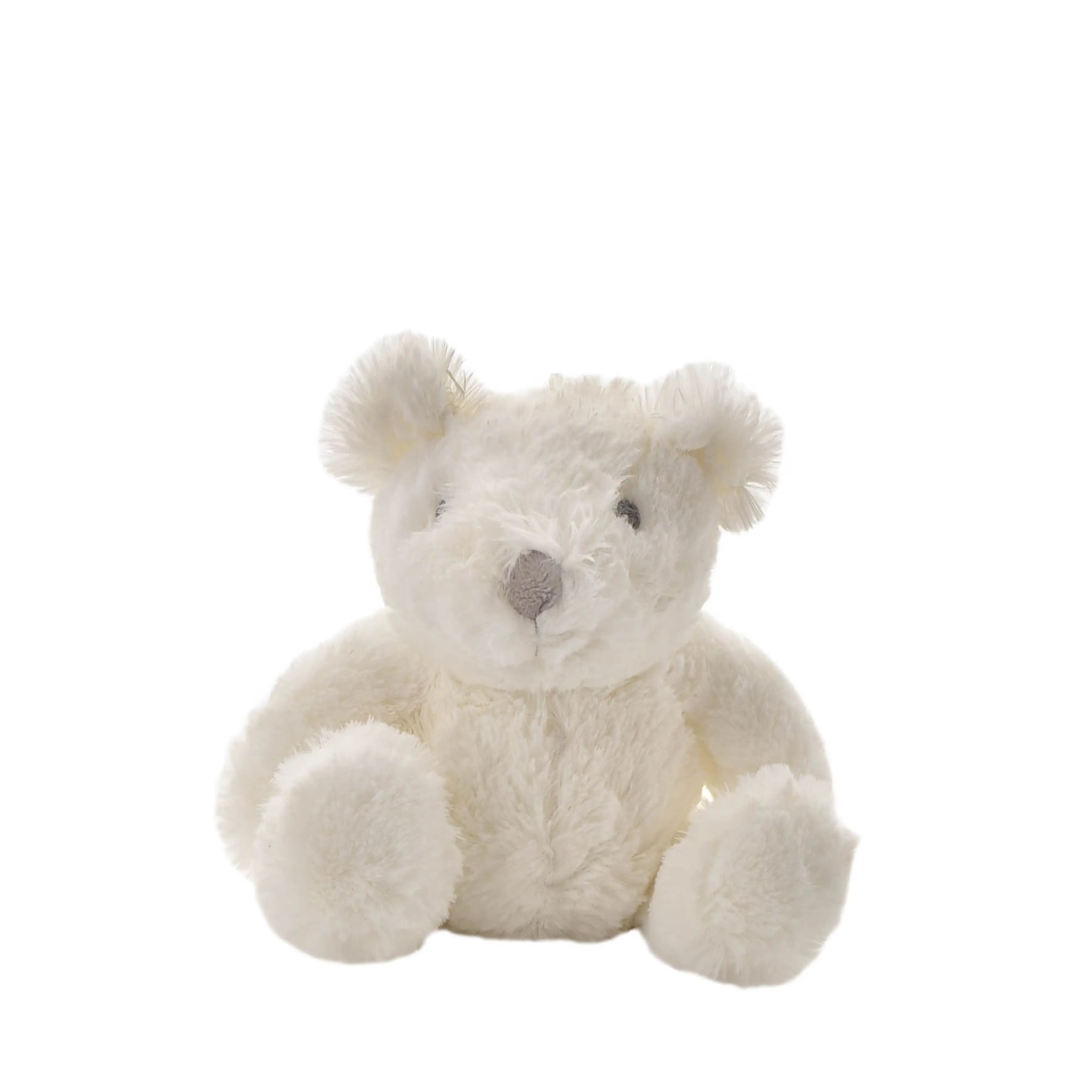 Bambino White Plush Bear Medium 18cm