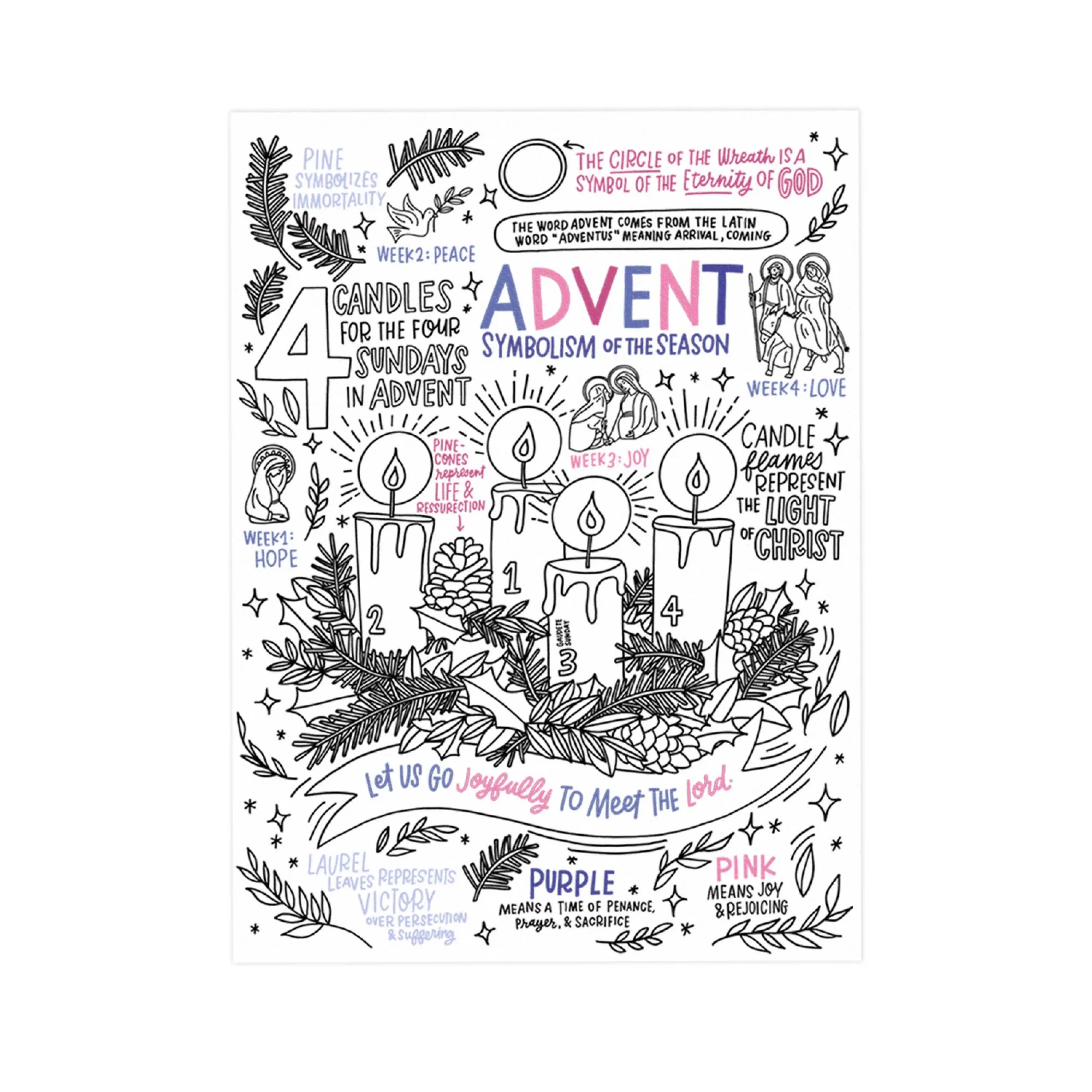 Advent Jumbo Activity Sheet