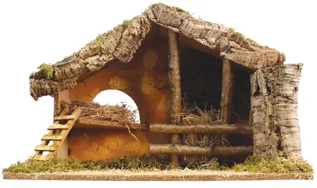 23" Wide Nativity Shed