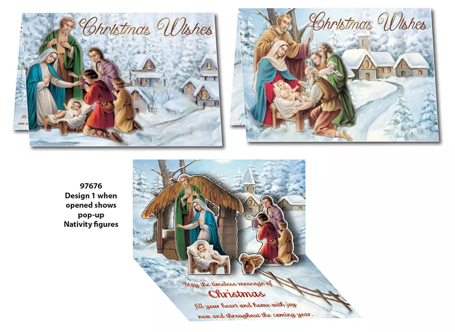 Dimensional Pop Up Christmas Card Free Delivery When You Spend