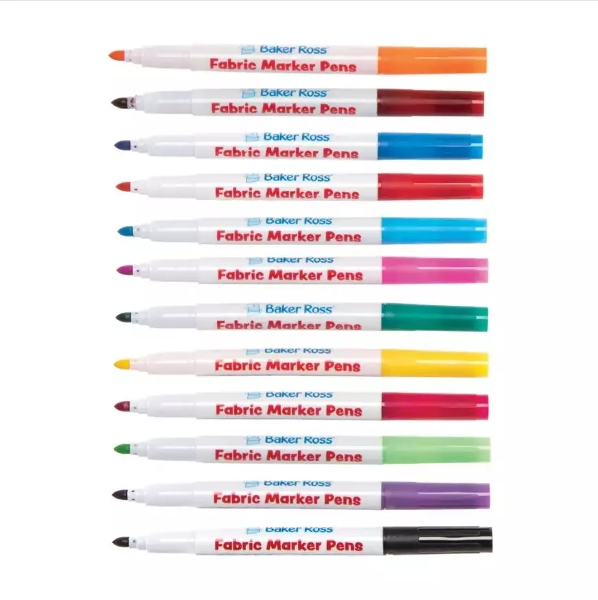 Fabric Pens -  Pack of 12