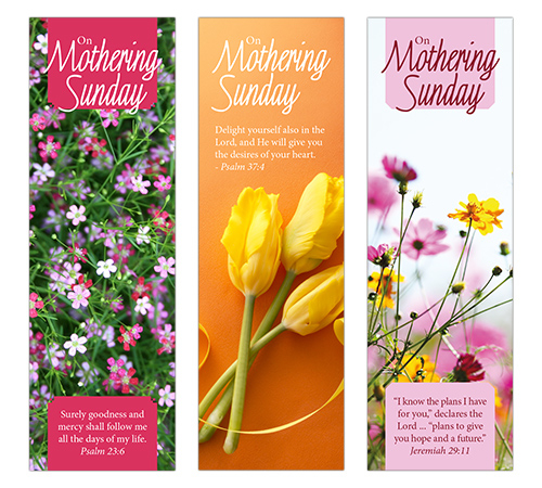 Mothering Sunday Bookmarks - Pack of 36