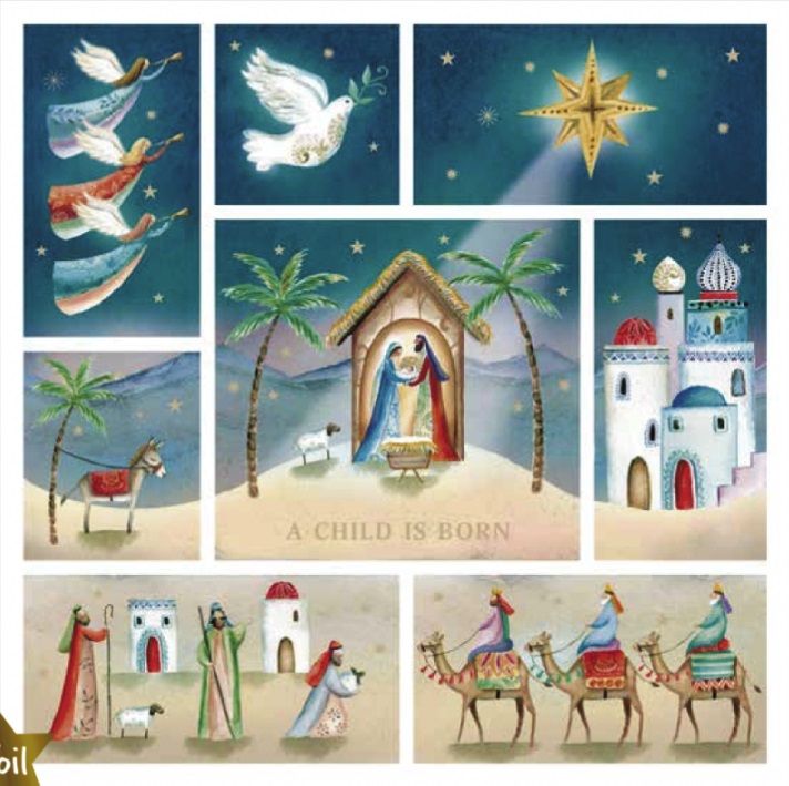 A Child is Born Pack of 10 Charity Christmas Cards