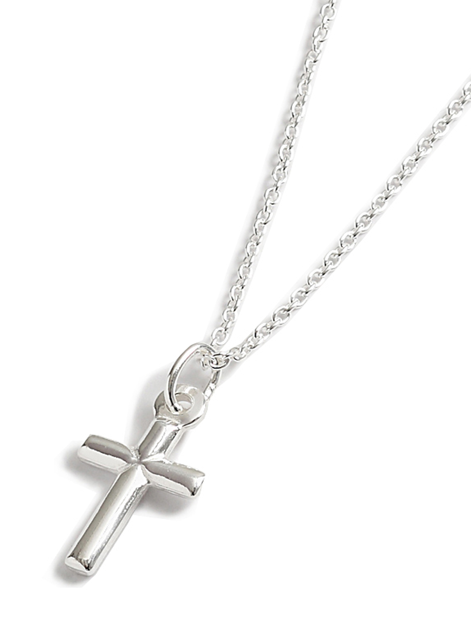 Sterling silver Dainty Cross Pendant | Free Delivery @ Eden.co.uk