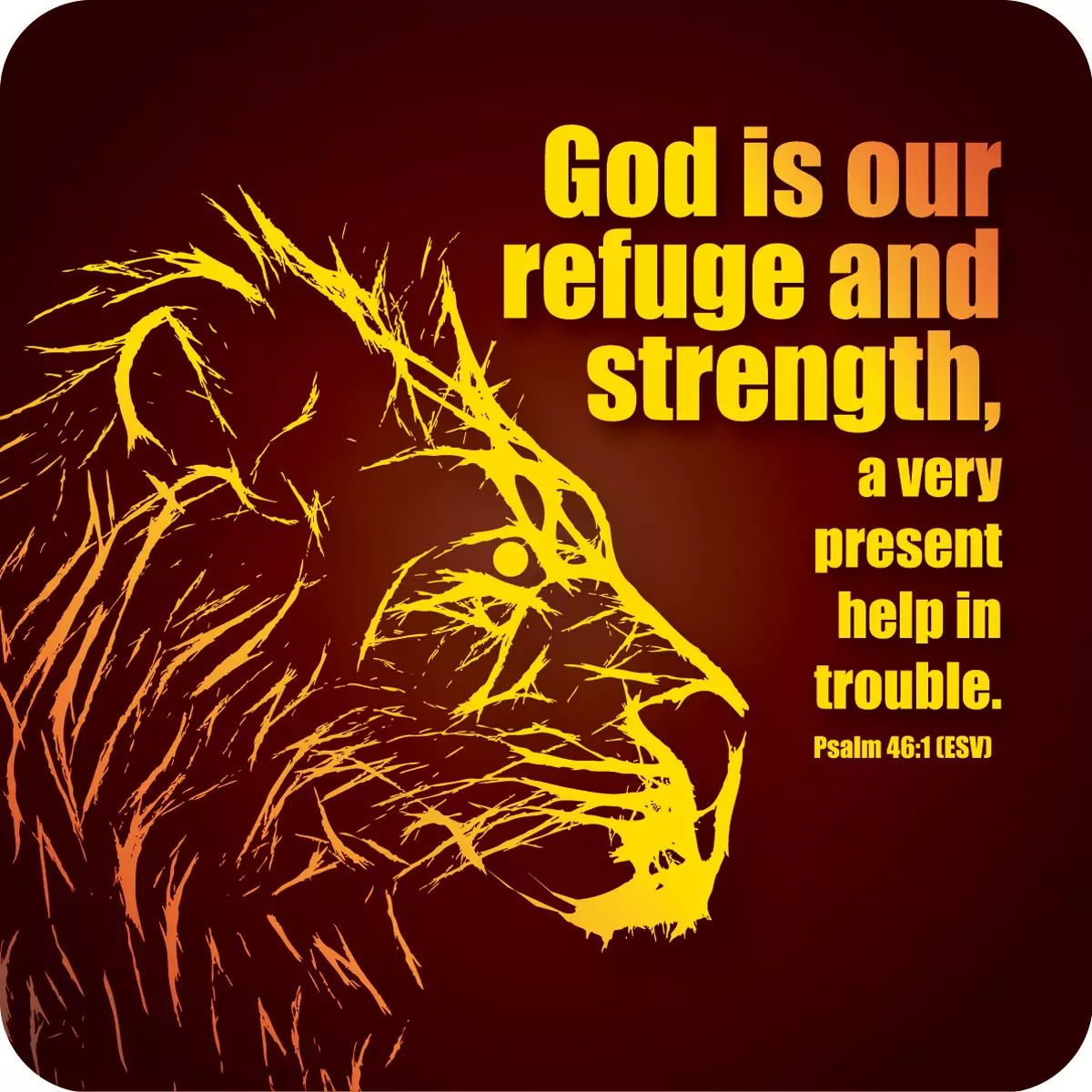 God is our refuge coaster