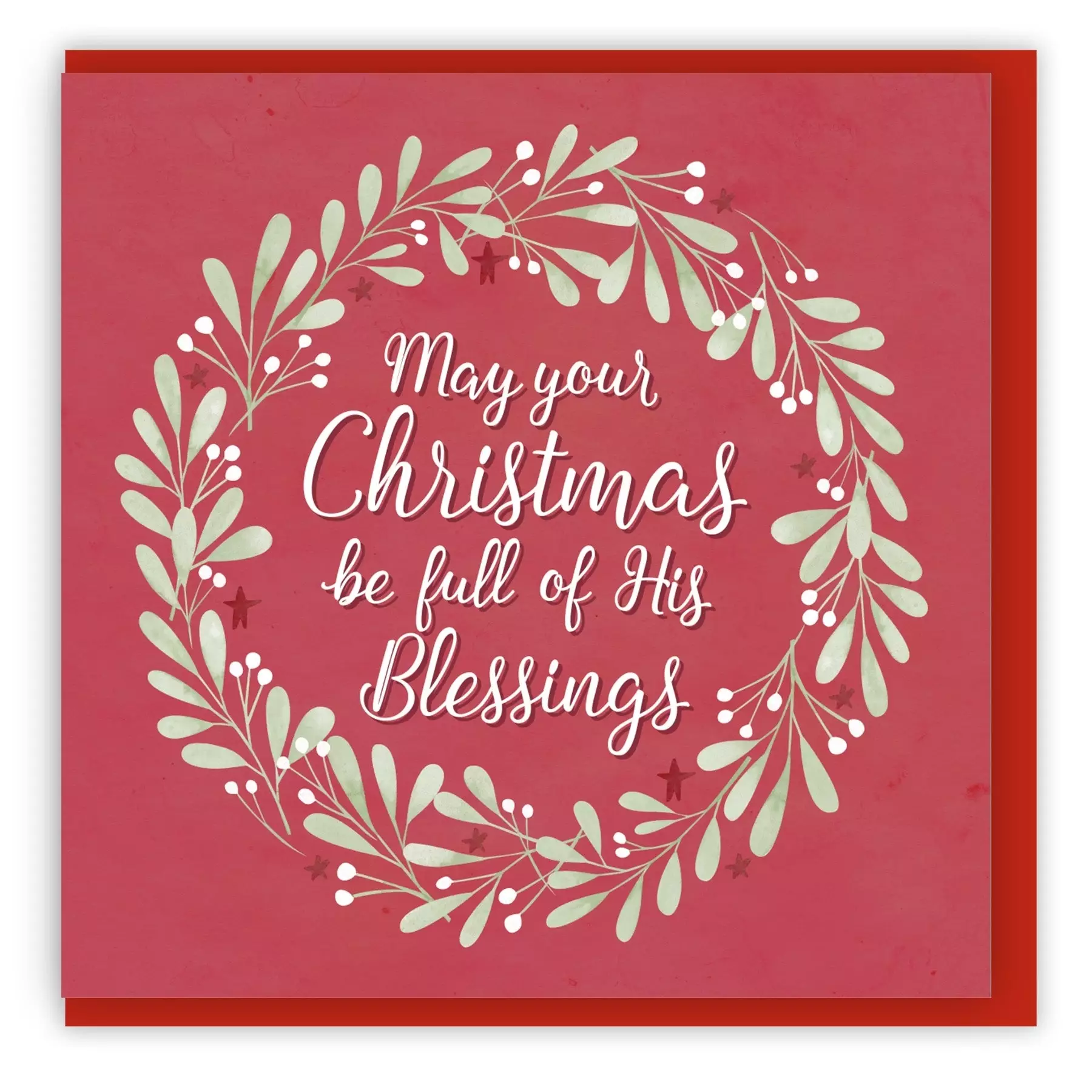 Full of Blessings (2023) Christmas Cards - 10 Pack - Bio Cello Packaging