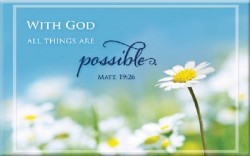 Magnet Daisies All Things are Possible Matt 19 26