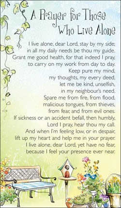 Prayer For Those Who Live Alone pack of 20