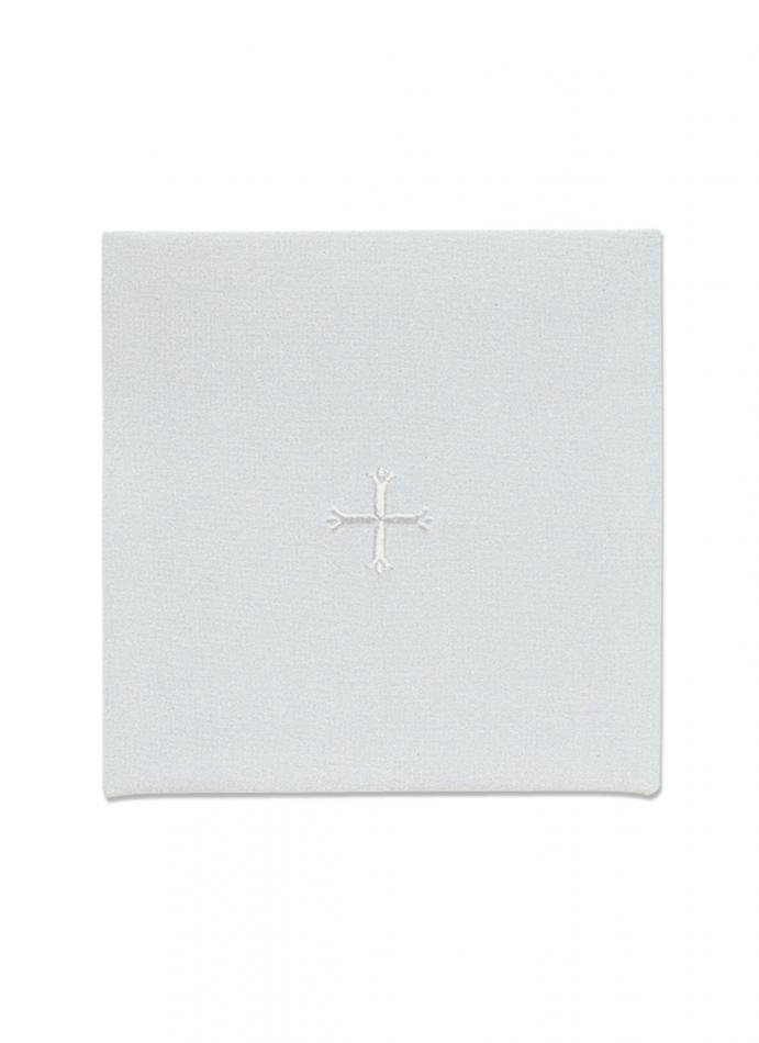 6 x 6 Chalice Pall - Polycotton - White Cross Design