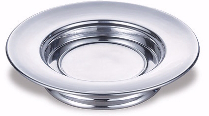 Bread Plate-Stacking-Polished Aluminum