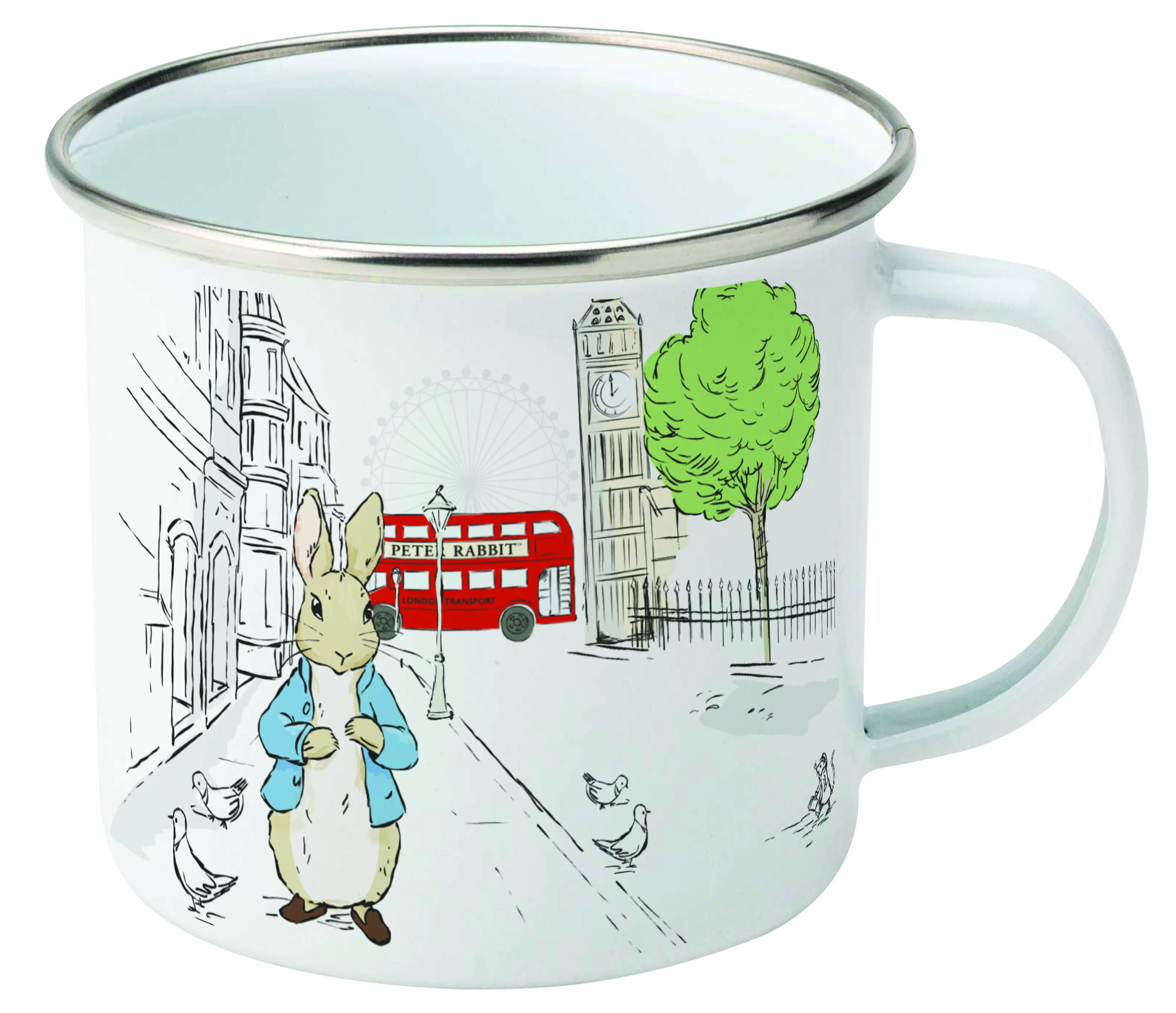 Peter Rabbit Out & About Enamel Mug
