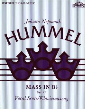 Mass in B Flat Vocal Score (Paperback) 9780193857483