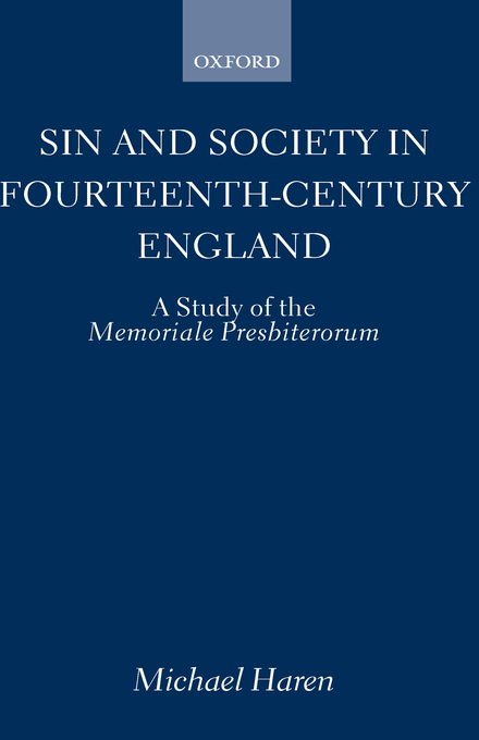 Sin and Society in Fourteenth-century England (Hardback) 9780198208518