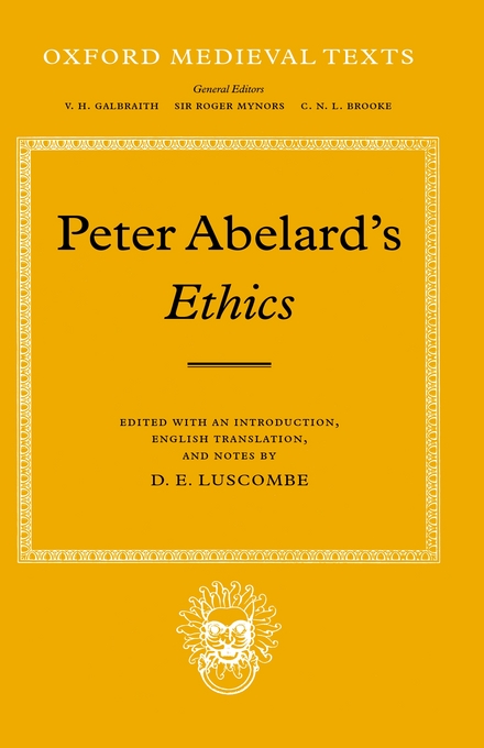 Ethics By Peter Abelard (Hardback) 9780198222170