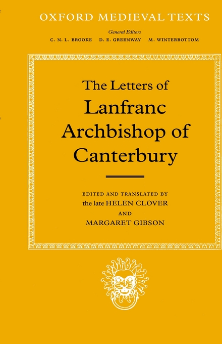 The Letters By Lanfranc Lanfranc of Bec (Hardback) 9780198222354