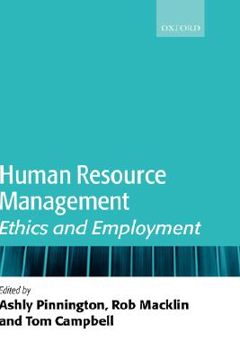 Human Resource Management By Pinnington Ashly Macklin Rob Campbell Tom