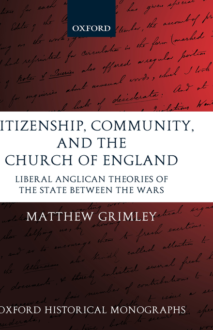 Citizenship Community and the Church of England (Hardback)