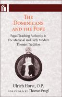 Dominicans And The Pope By Ulrich Horst (Paperback) 9780268030773