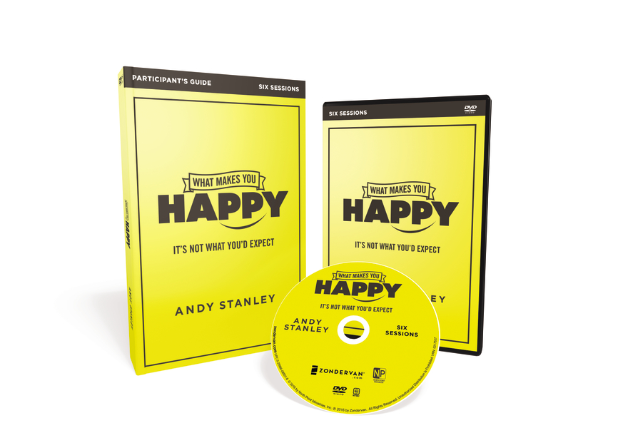 What Makes You Happy Participant's Guide with DVD By Andy Stanley