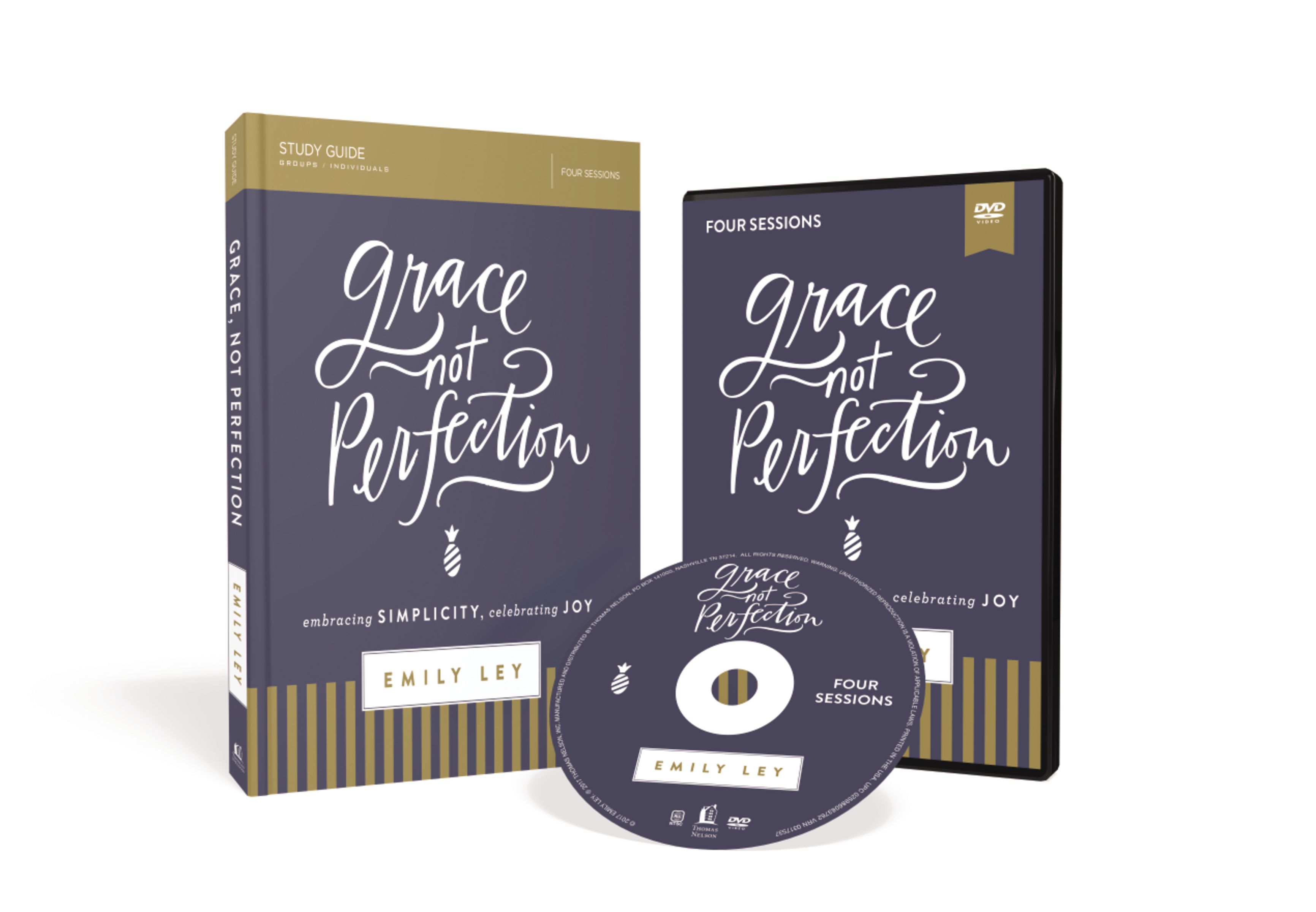 Grace Not Perfection Study Guide with DVD By Emily Ley (Paperback)