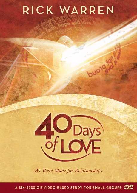 40 Days of Love By Rick Warren (DVD) 9780310326854