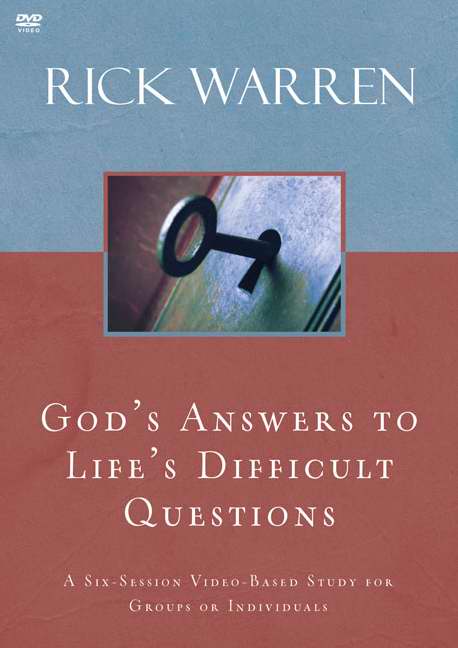 God's Answers to Life's Difficult Questions By Rick Warren (DVD)