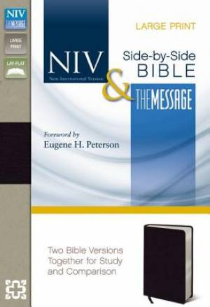 NIV And The Message Side By Side Bible Large Print By Zondervan