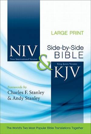 NIV And KJV Side By Side Bible Large Print By Zondervan (Hardback)