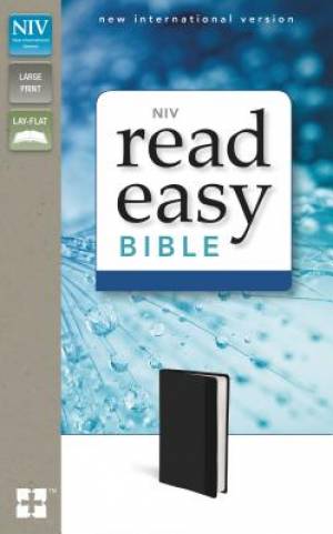 NIV Read Easy Bible Imitation Leather Black Lay Flat