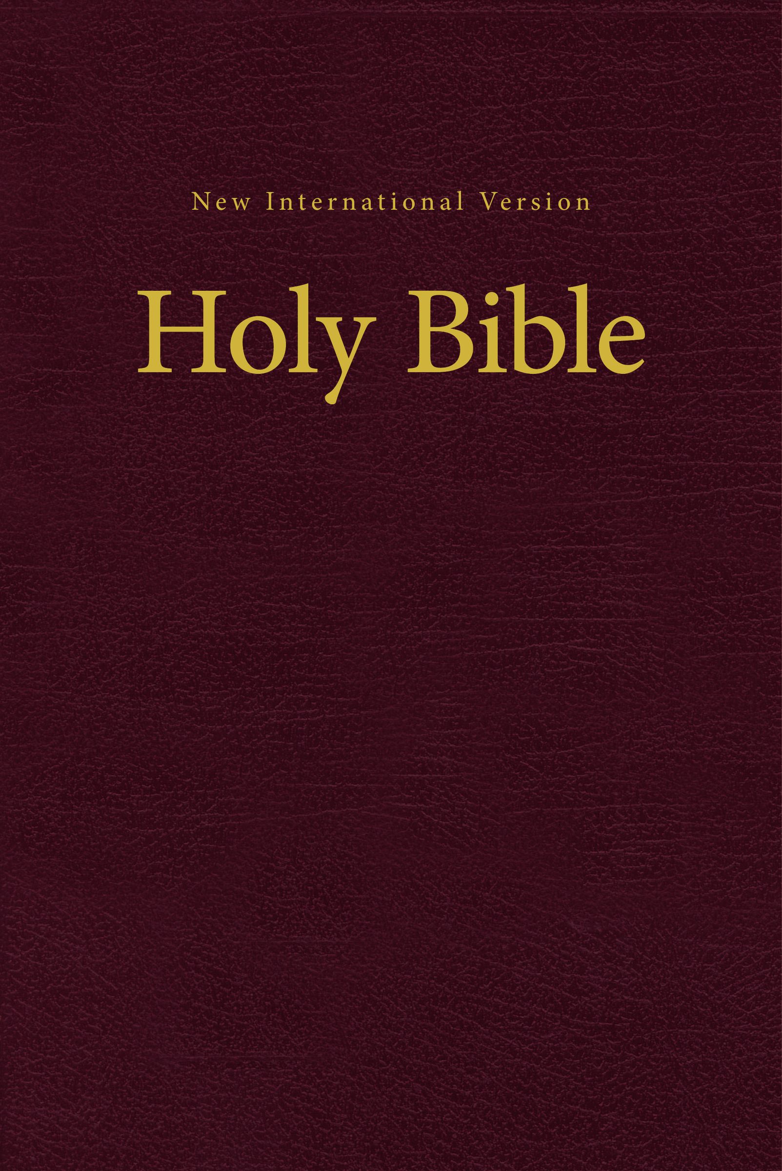 NIV Value Pew and Worship Bible Hardcover Burgundy By Zondervan