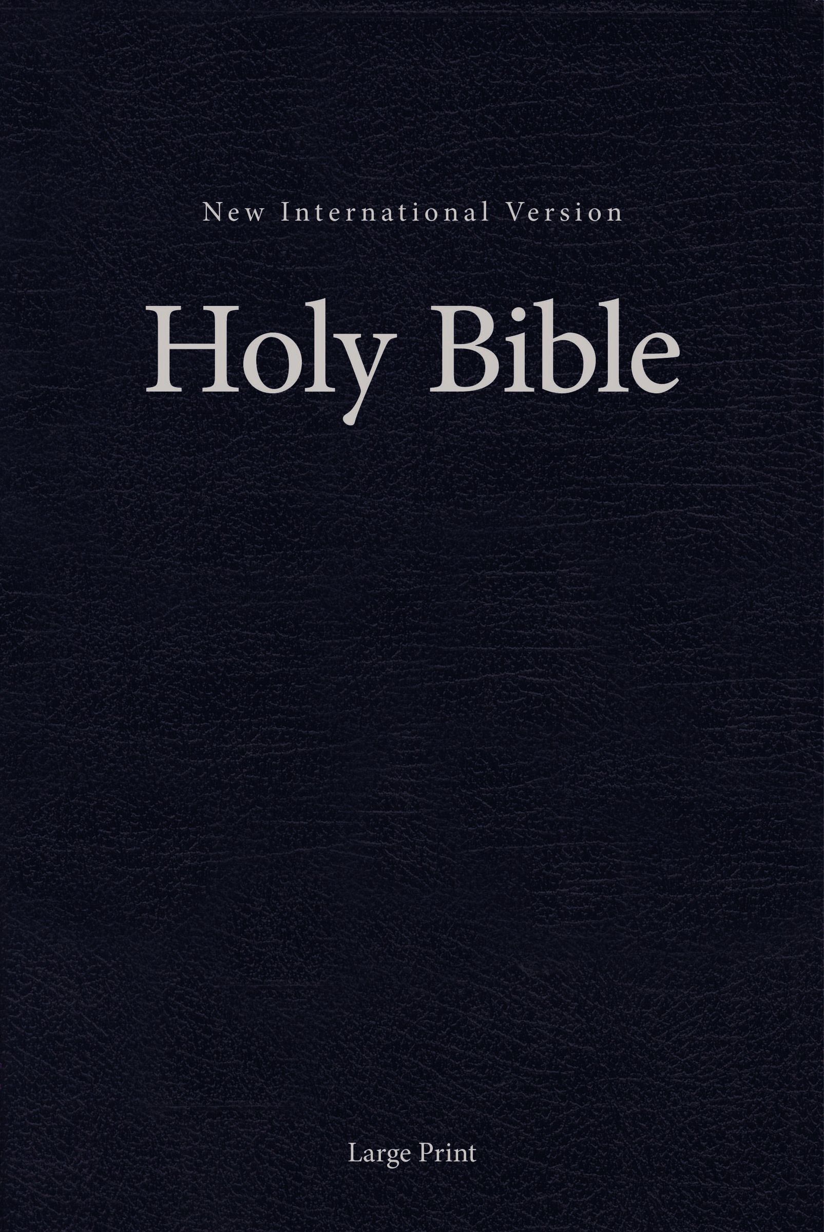 NIV Pew and Worship Bible Large Print Hardcover Blue By Zondervan