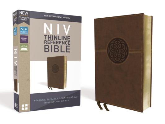 NIV Thinline Reference Bible Deep Study at a Portable Size Leather