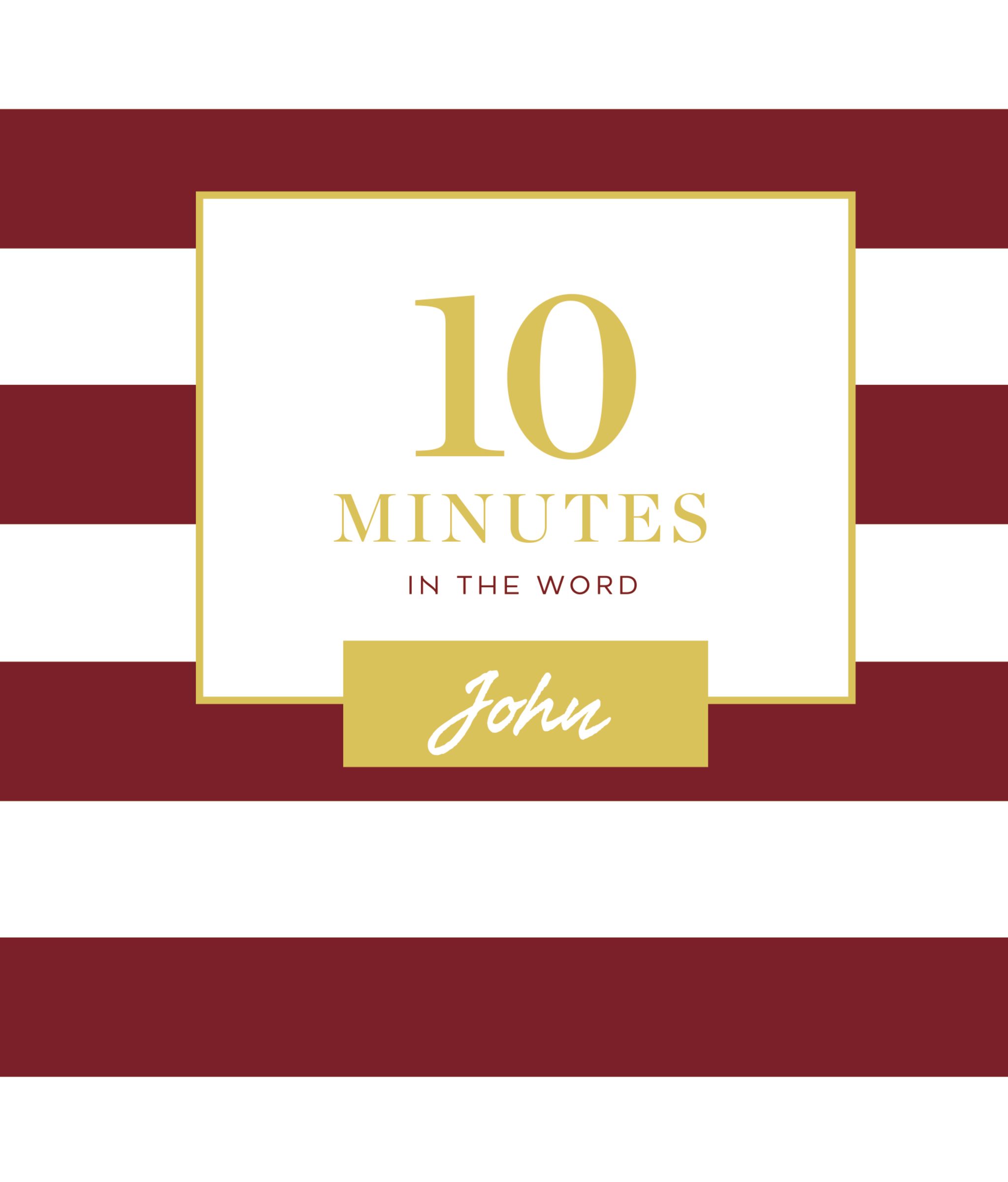 10 Minutes in the Word John By Zondervan (Hardback) 9780310451921