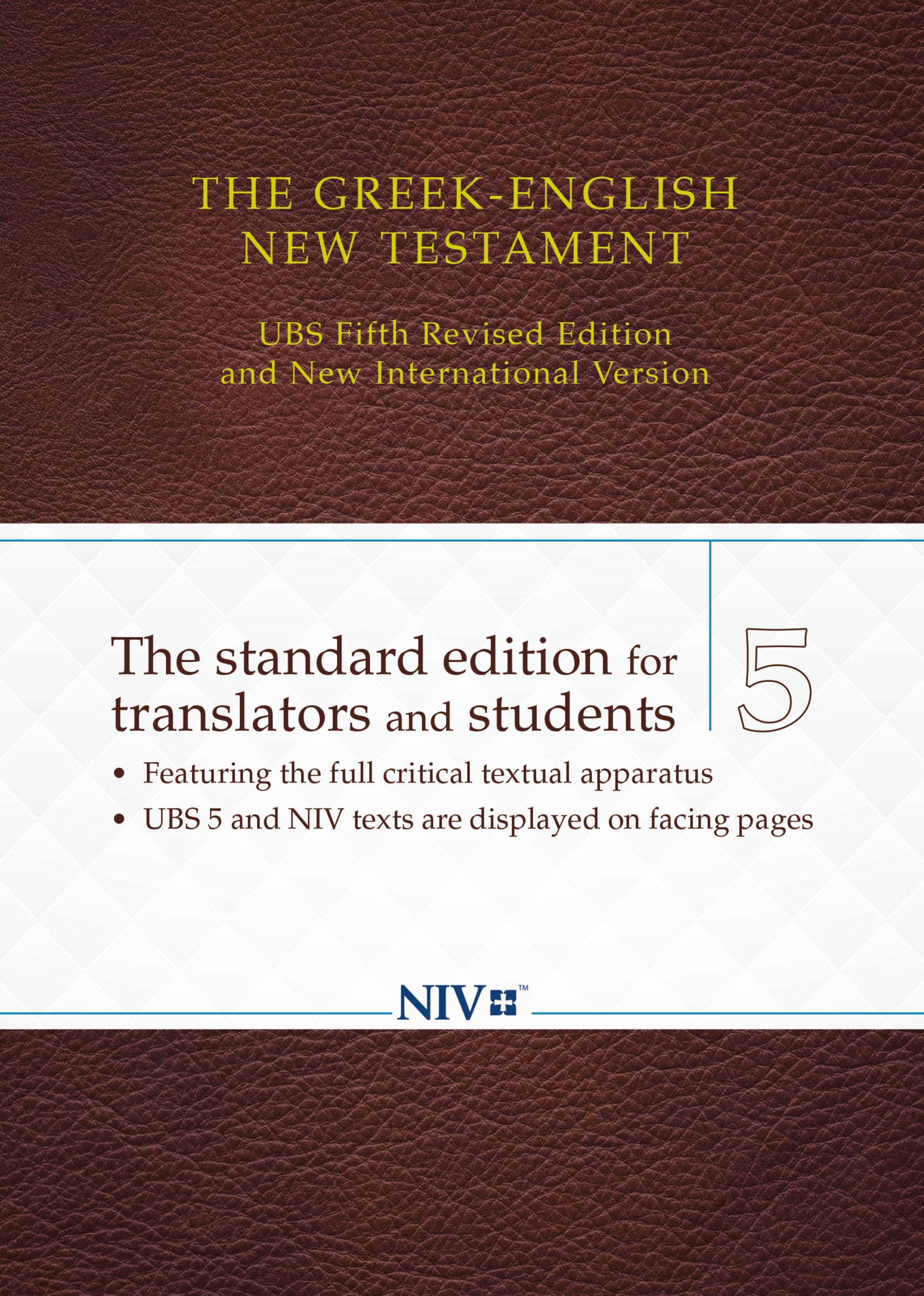 The Greek-English New Testament By Zondervan (Paperback) 9780310524953