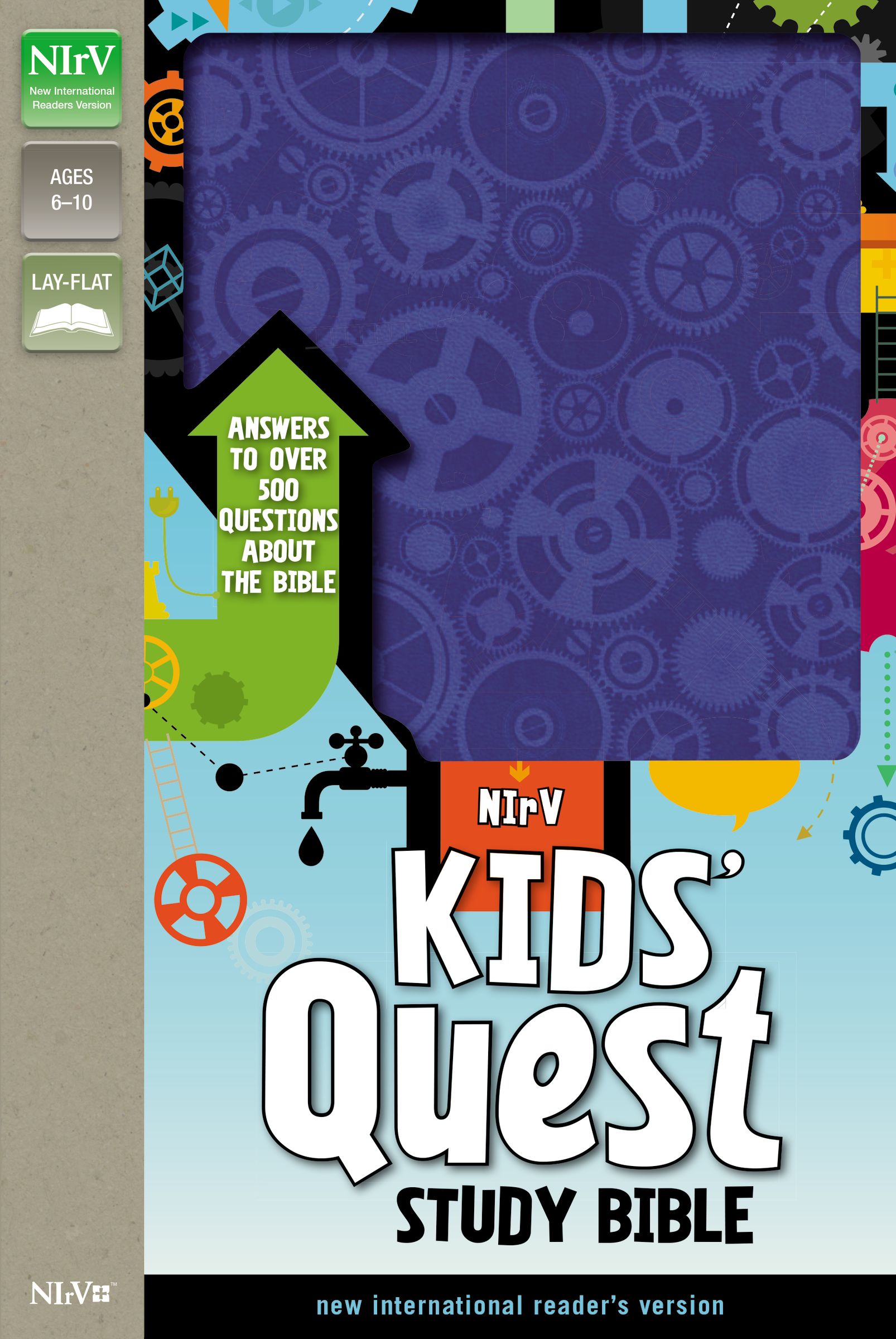 Nirv Kids' Quest Study Bible By Zondervan (Leather) 9780310744825