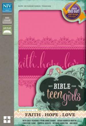 NIV Bible for Teen Girls Imitation Leather Pink By Zondervan (Leather)