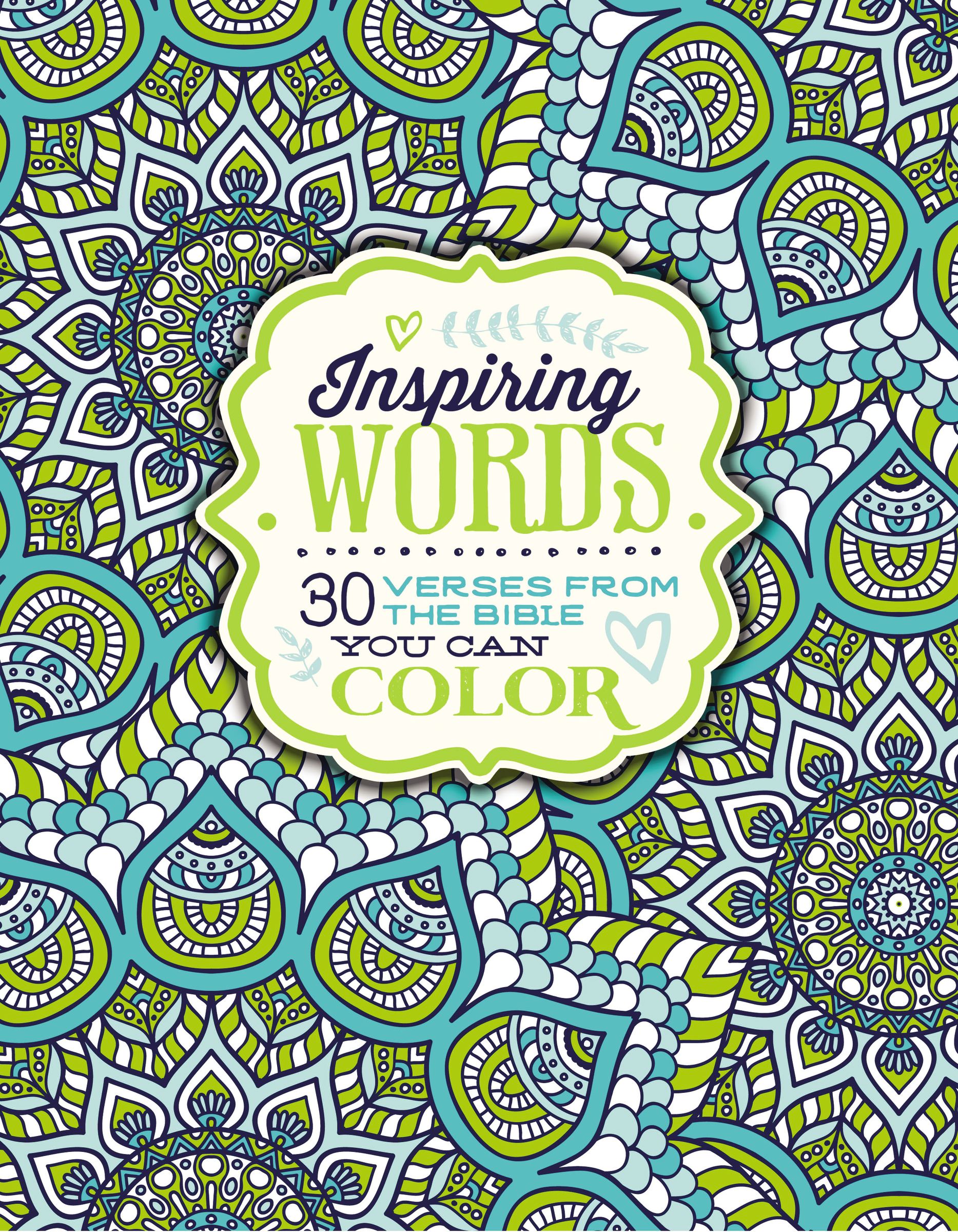 Inspiring Words Colouring Book By Zondervan (Paperback) 9780310757283